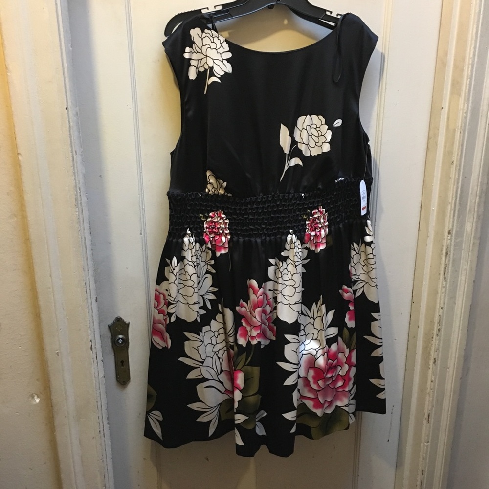 JS Black Floral Dress